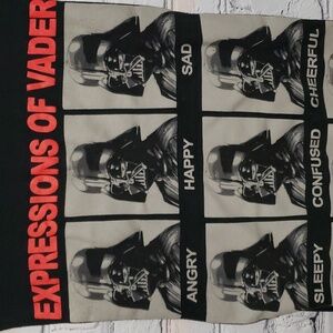 Workout Cut Out tshirt "Expressions of Vader" black Sz S